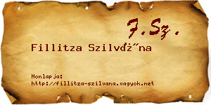 Fillitza Szilvána névjegykártya